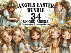 Angels Eastern Clipart - CraftNest