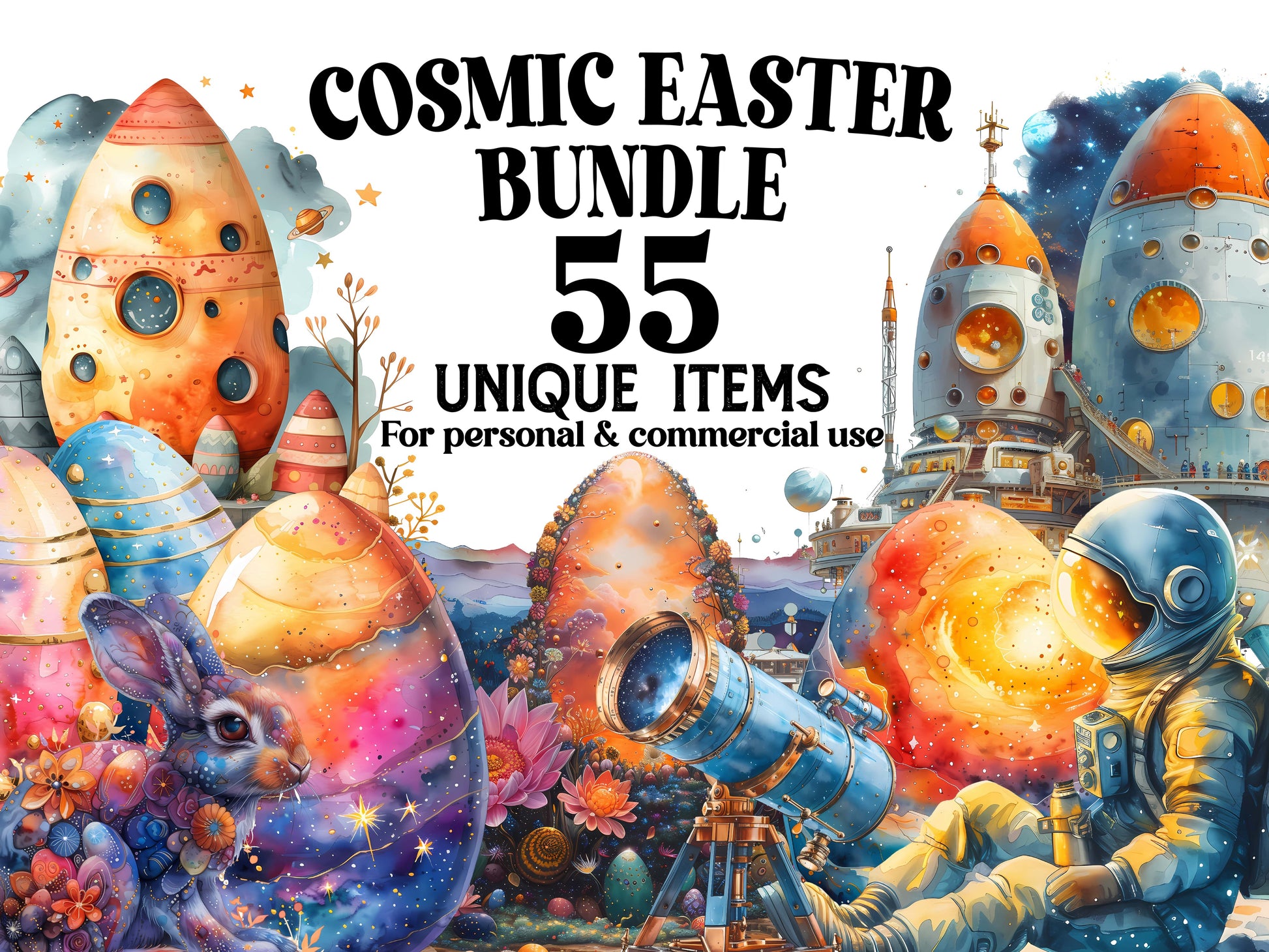 Cosmic Eastern Clipart - CraftNest