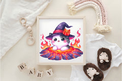 Witch Cat Clipart Bundle - CraftNest - Digital Crafting and Art