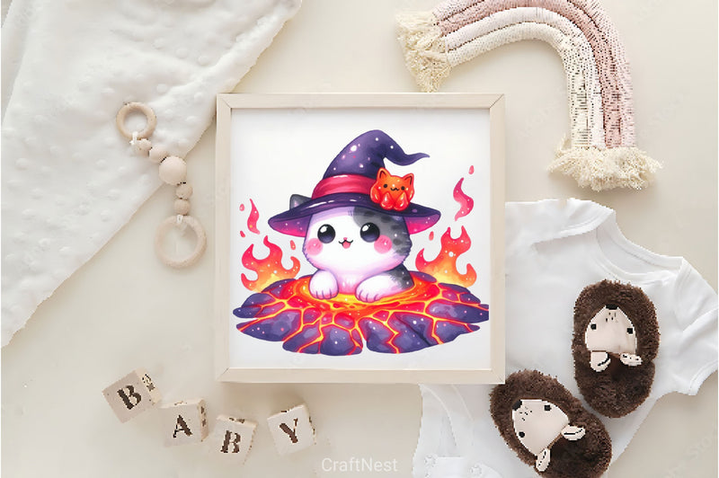 Witch Cat Clipart Bundle - CraftNest - Digital Crafting and Art