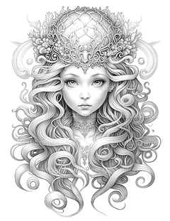 Medusa Coloring Book - CraftNest - Digital Crafting and Art