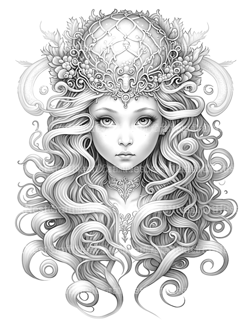 Medusa Coloring Book - CraftNest - Digital Crafting and Art