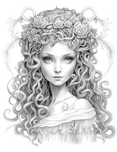 Medusa Coloring Book - CraftNest - Digital Crafting and Art