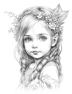 Hawaiian Girl Coloring Book - CraftNest - Digital Crafting and Art