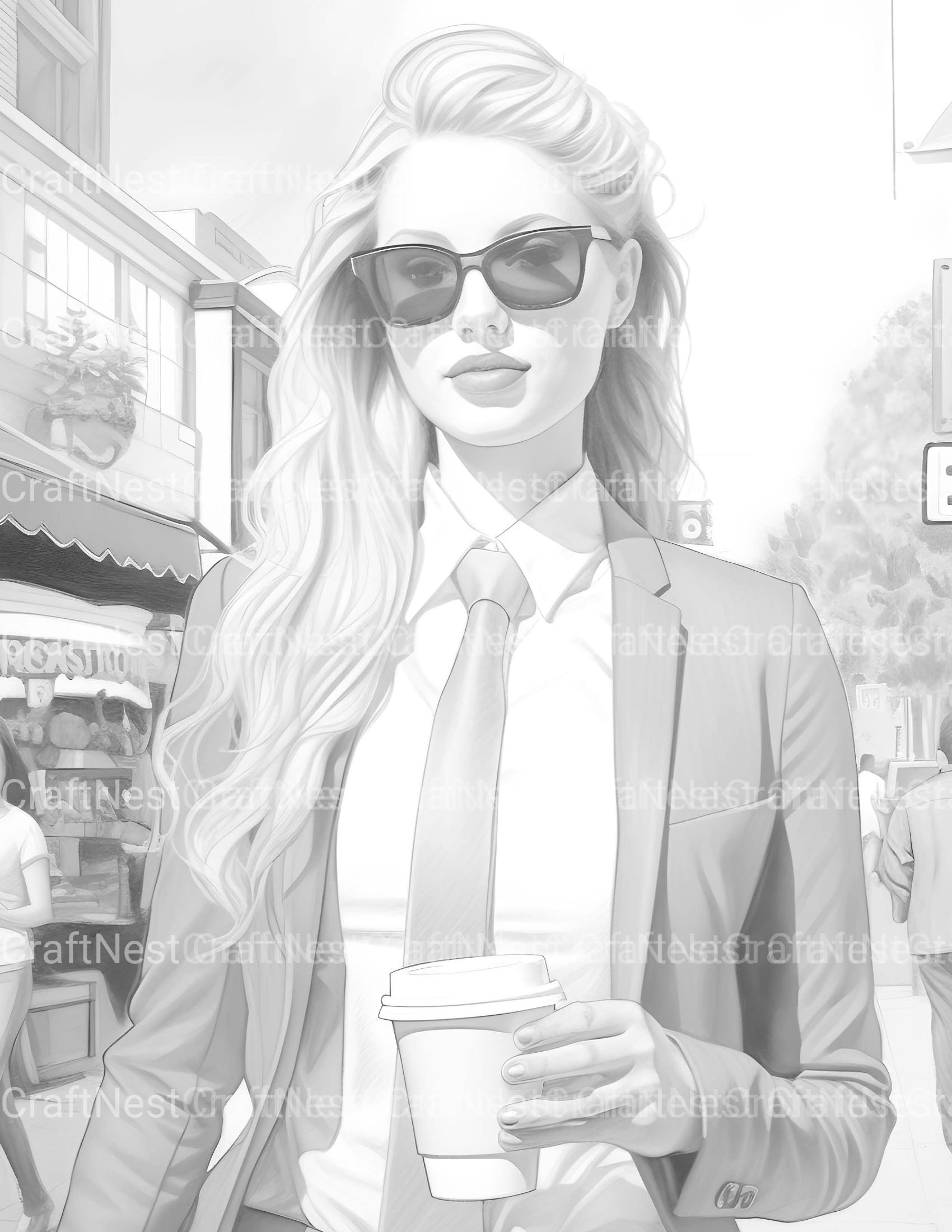 Kids Christmas Girl Coloring Book - CraftNest - Digital Crafting and Art