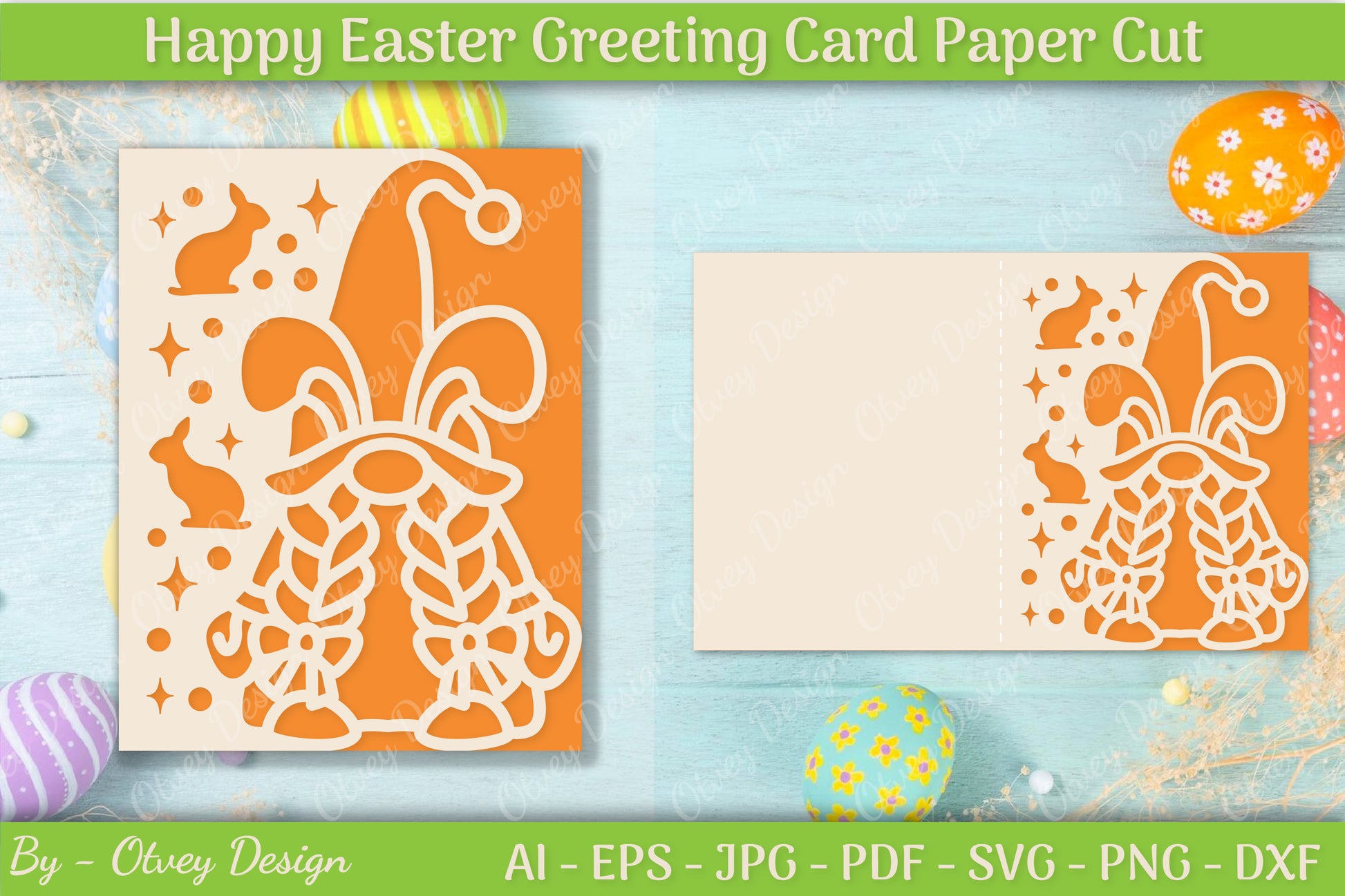 Easter Greeting Card SVG Bundle 2 - CraftNest - Digital Crafting and Art