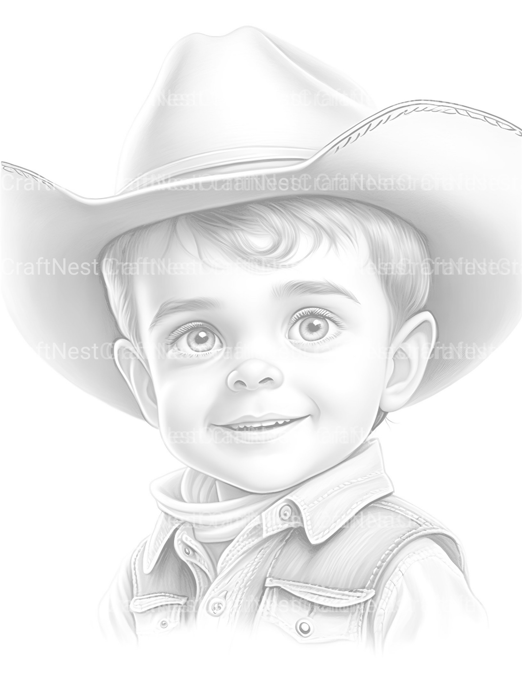 Cowgirl Coloring Book - CraftNest - Digital Crafting and Art