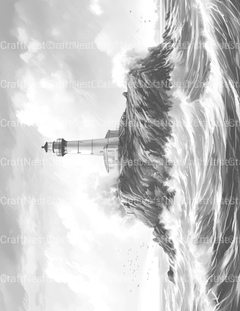 Lighthouses Coloring Book - CraftNest - Digital Crafting and Art