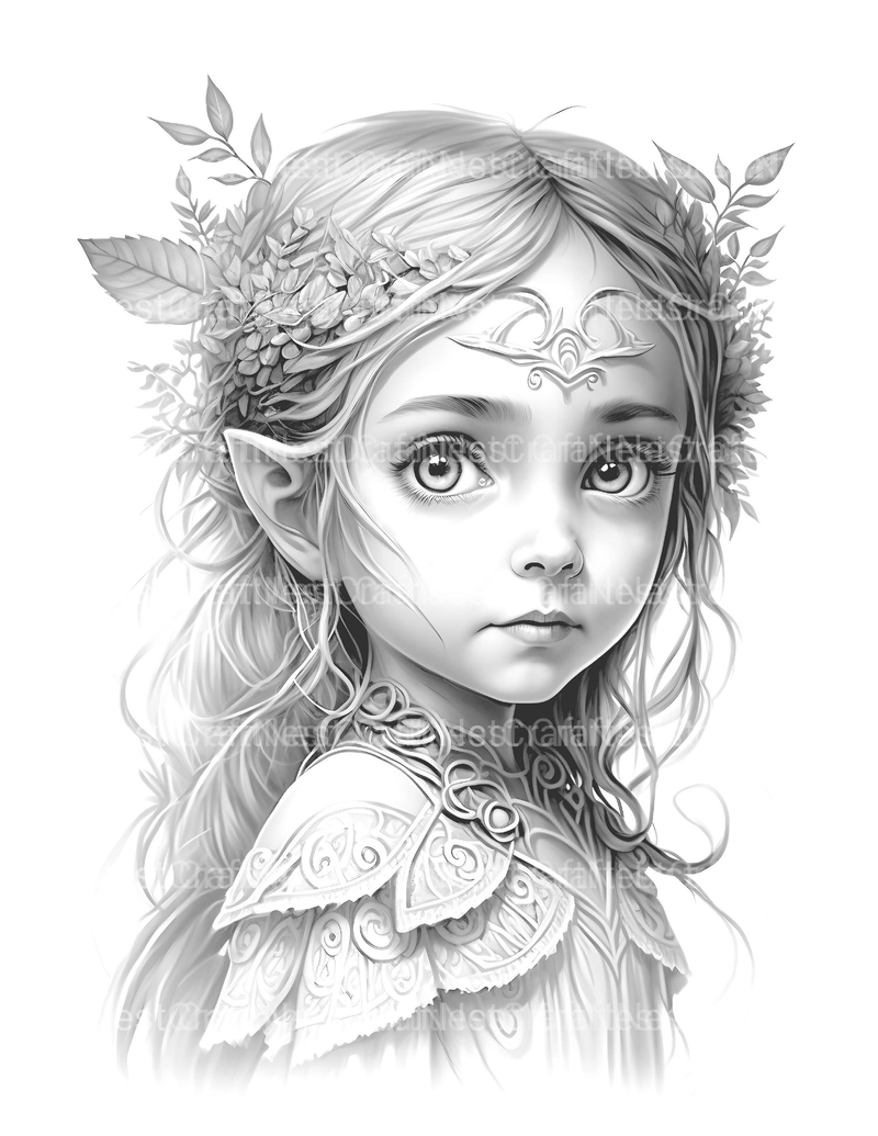 Fairy Girl Coloring Book - CraftNest - Digital Crafting and Art