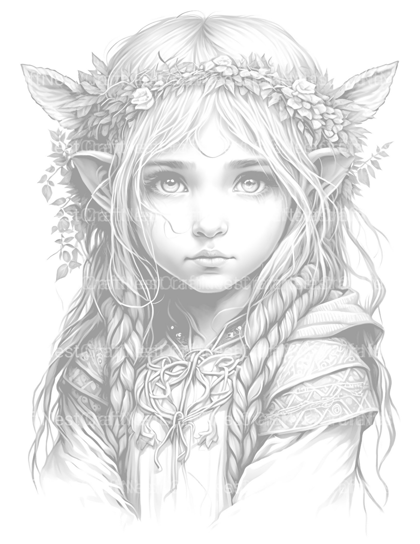 Fairy Girl Coloring Book - CraftNest - Digital Crafting and Art