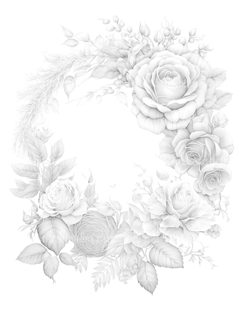 Rose Flower Coloring Book - CraftNest - Digital Crafting and Art