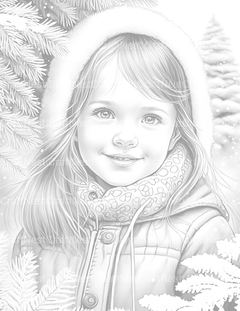 Winter Girl Coloring Book - CraftNest - Digital Crafting and Art
