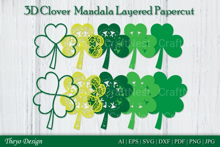 Clover Mandala SVG Bundle