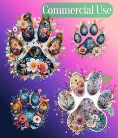Floral Animal Silhouette Clipart Bundle - CraftNest - Digital Crafting and Art