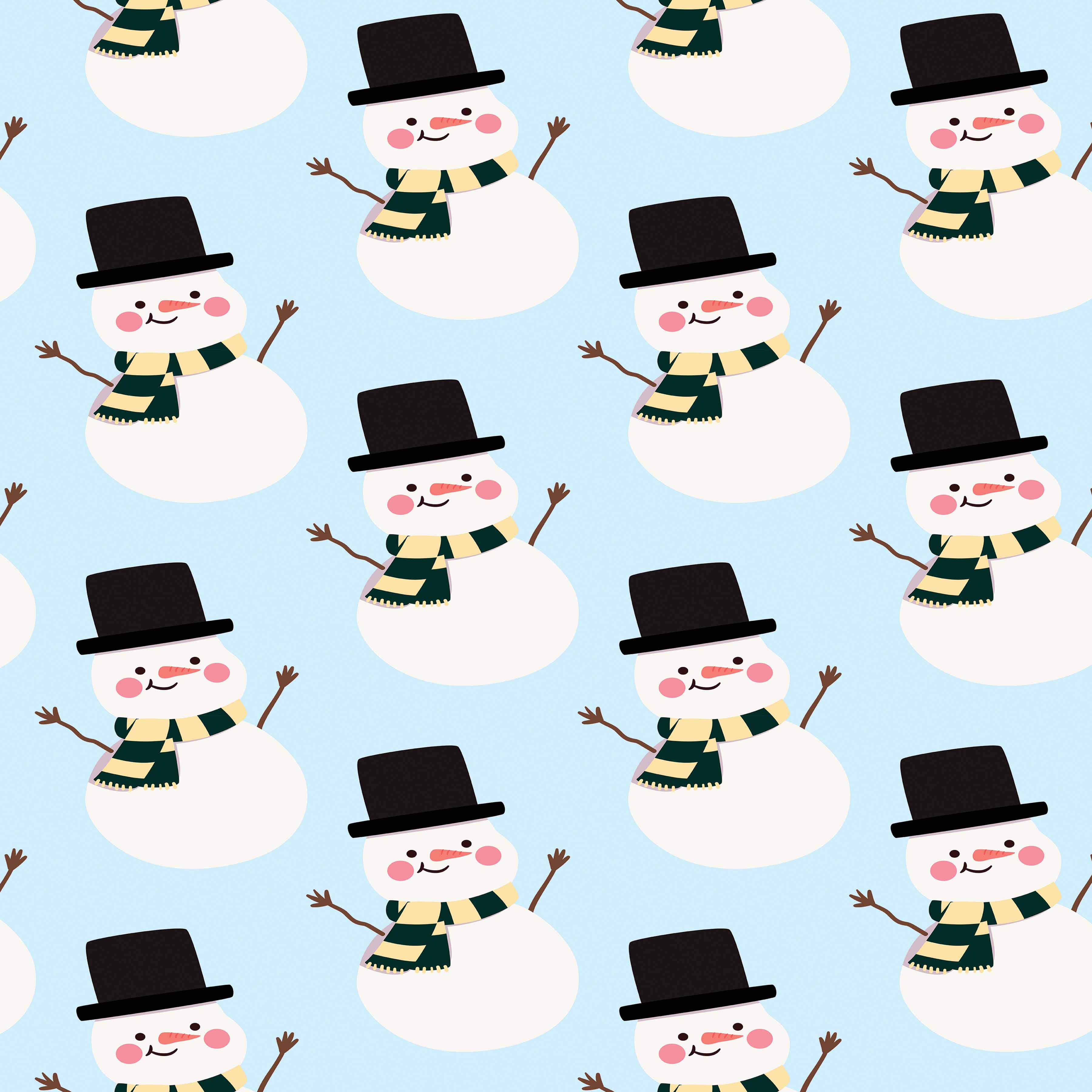 Christmas Green Trees Seamless Digital Paper - CraftNest - Digital Crafting and Art