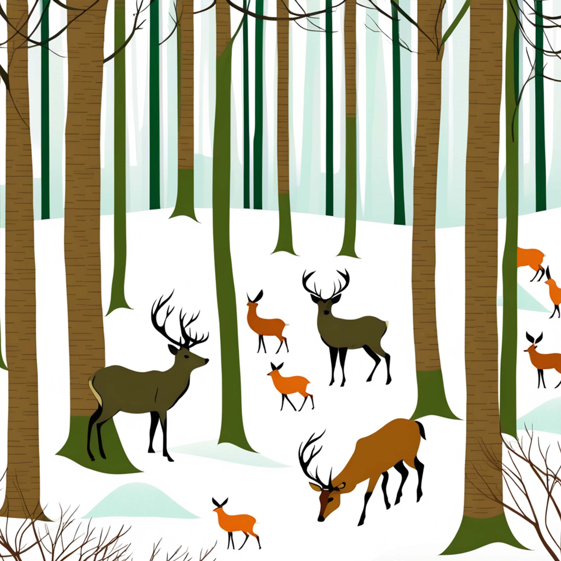 Winter Seamless Digital Paper 1 - CraftNest - Digital Crafting and Art