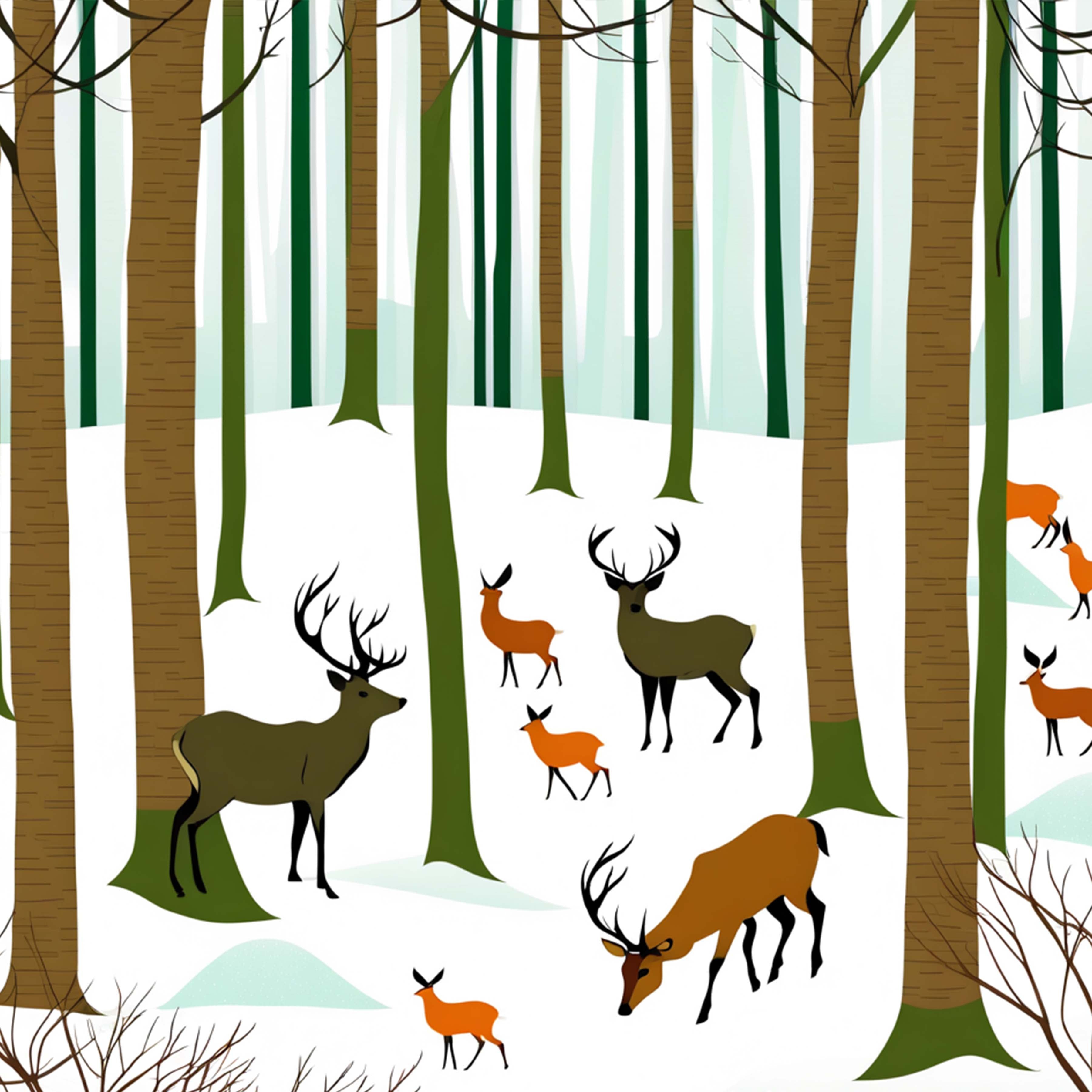 Winter Seamless Digital Paper 1 - CraftNest - Digital Crafting and Art