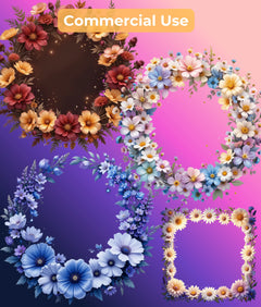 Fantasy Wildflower Clipart Bundle - CraftNest - Digital Crafting and Art