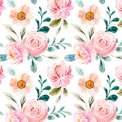 Cottage Chic Flower Seamless Digital Paper - CraftNest - Digital Crafting and Art