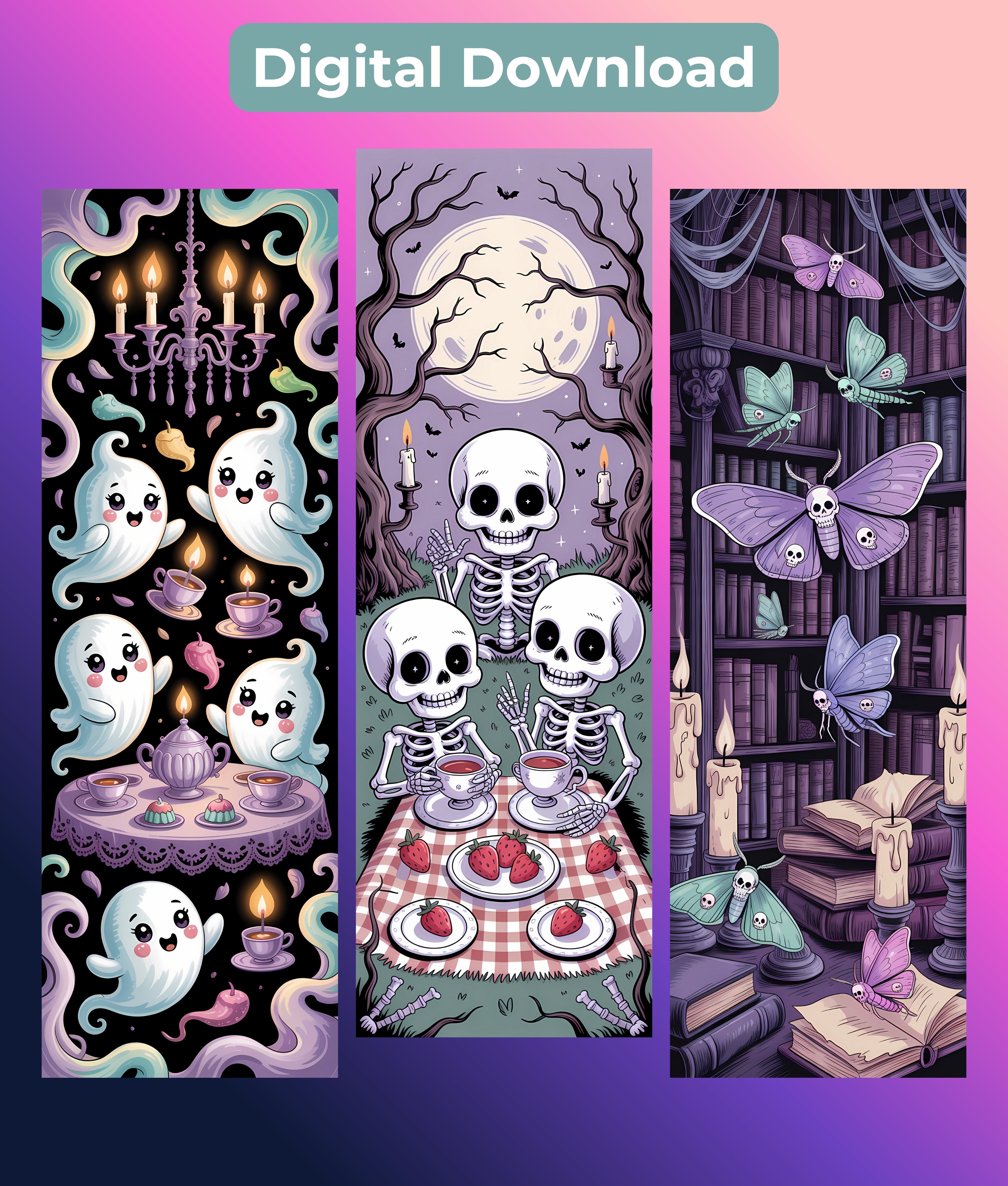 Creepy Cute Bookmark Bundle - Junk Journals Collection