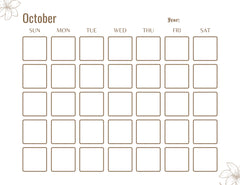 Blank Monthly Calendar KDP Planner - CraftNest - Digital Crafting and Art
