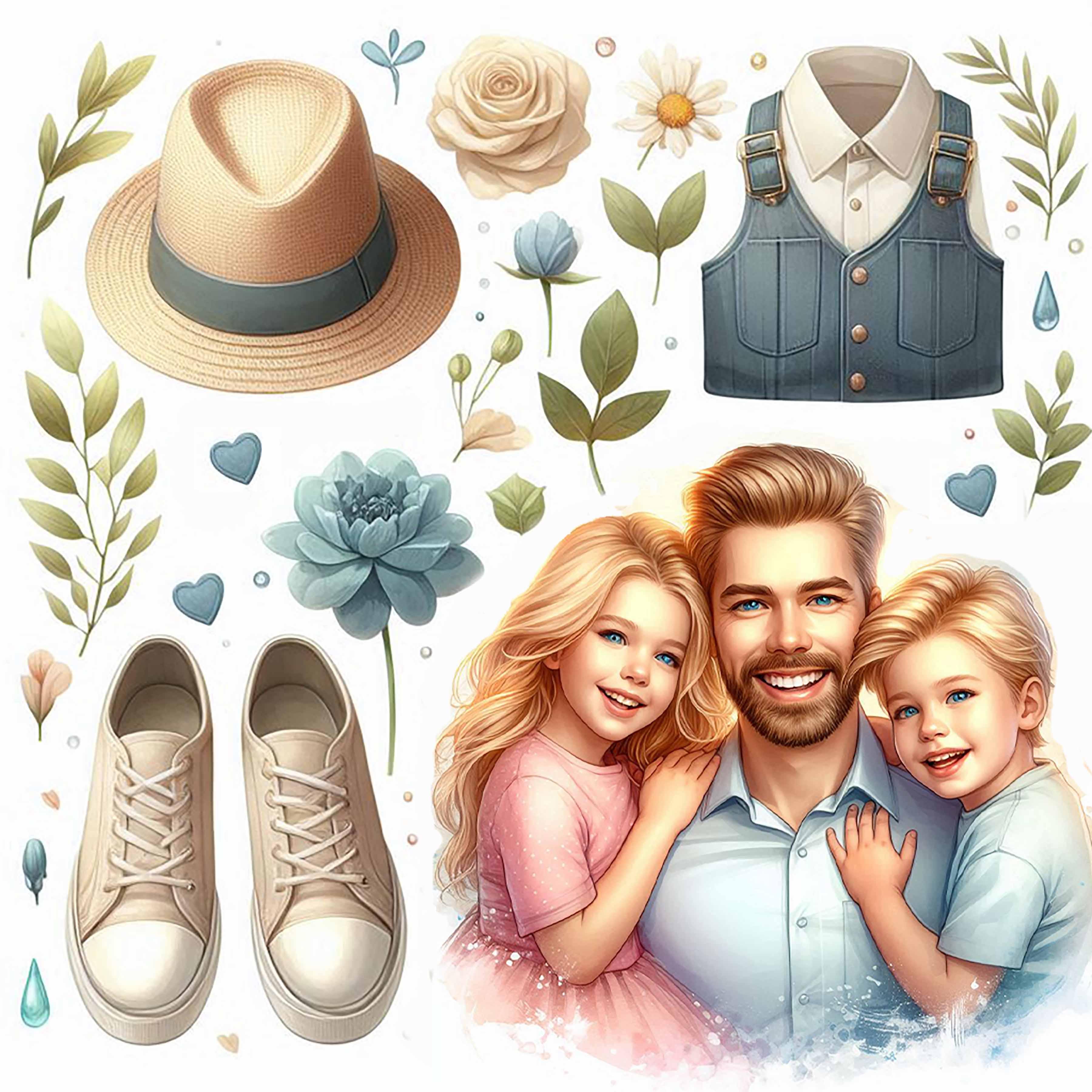 Father's Day Seamless Digital Paper - CraftNest - Digital Crafting and Art