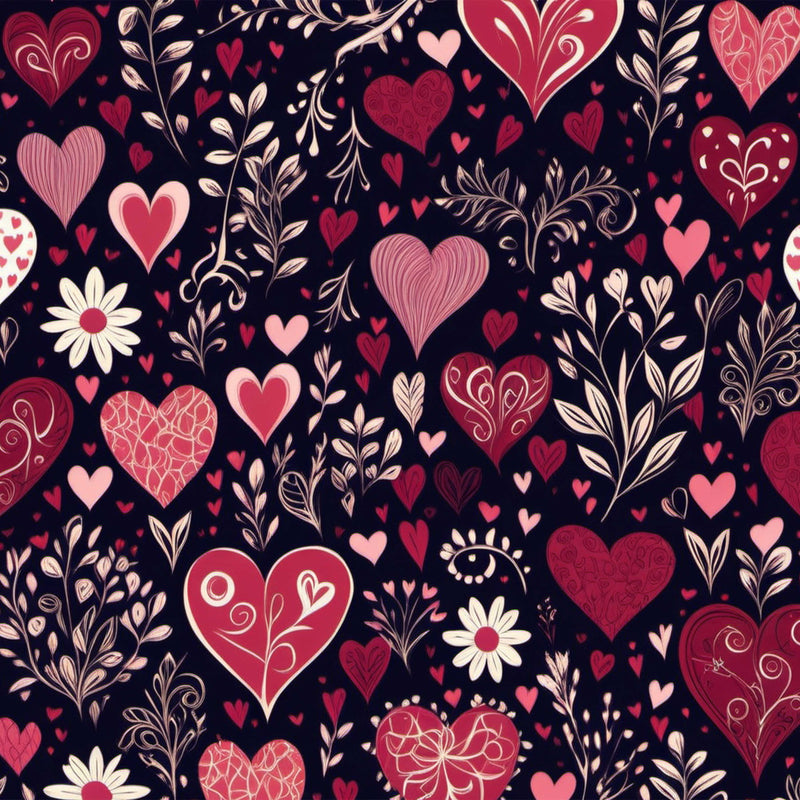 Valentine Heart Pink Seamless Digital Paper - CraftNest - Digital Crafting and Art