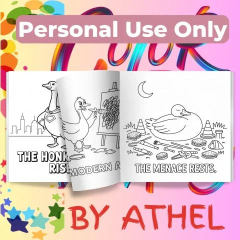 Feathered Mayhem: Goose Coloring Book Bundle - CraftNest - Digital Crafting and Art