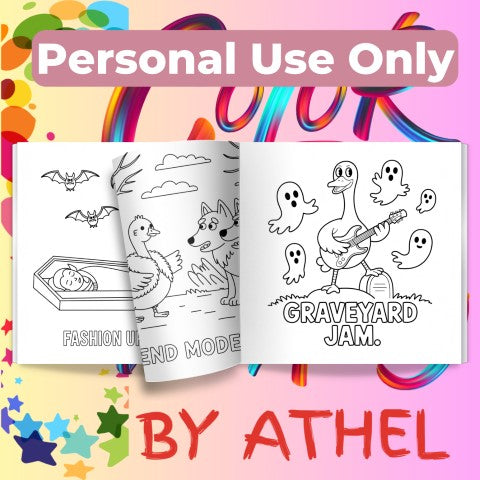 Halloween Goose Coloring Book Bundle