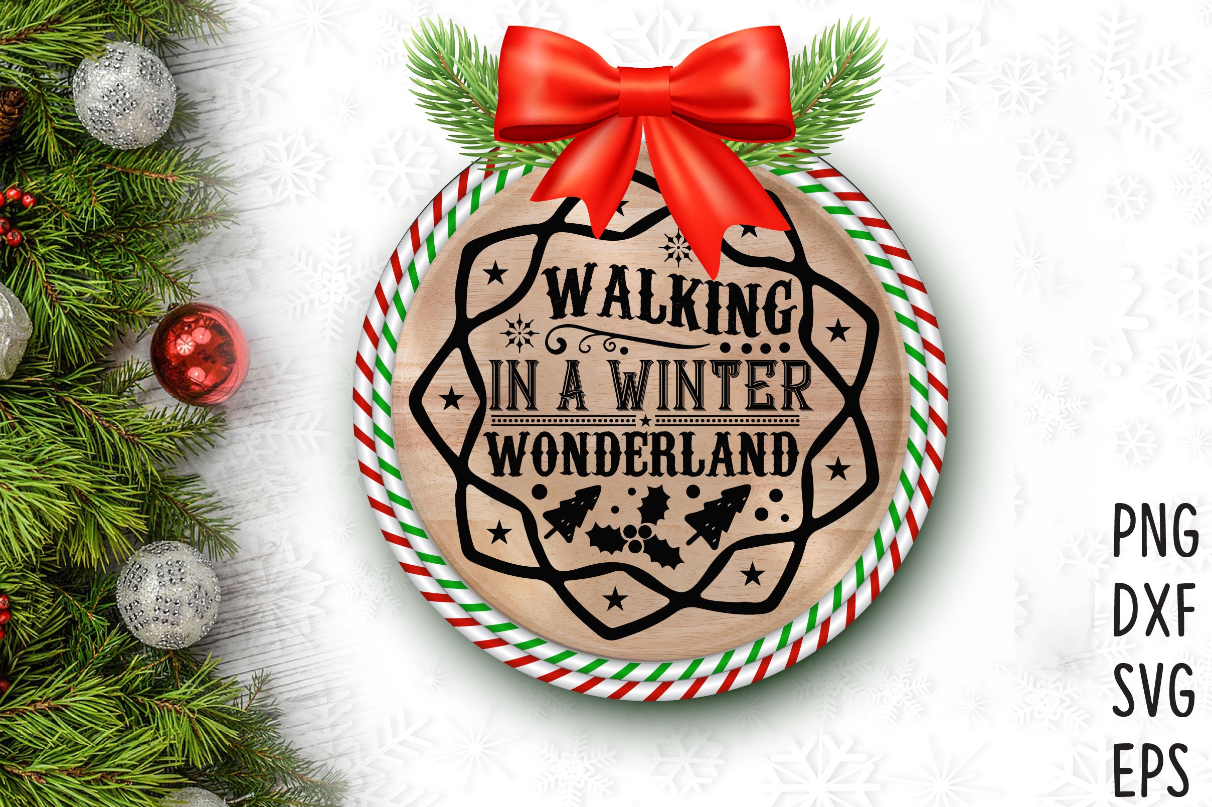 Christmas Round Sign SVG Bundle - CraftNest - Digital Crafting and Art