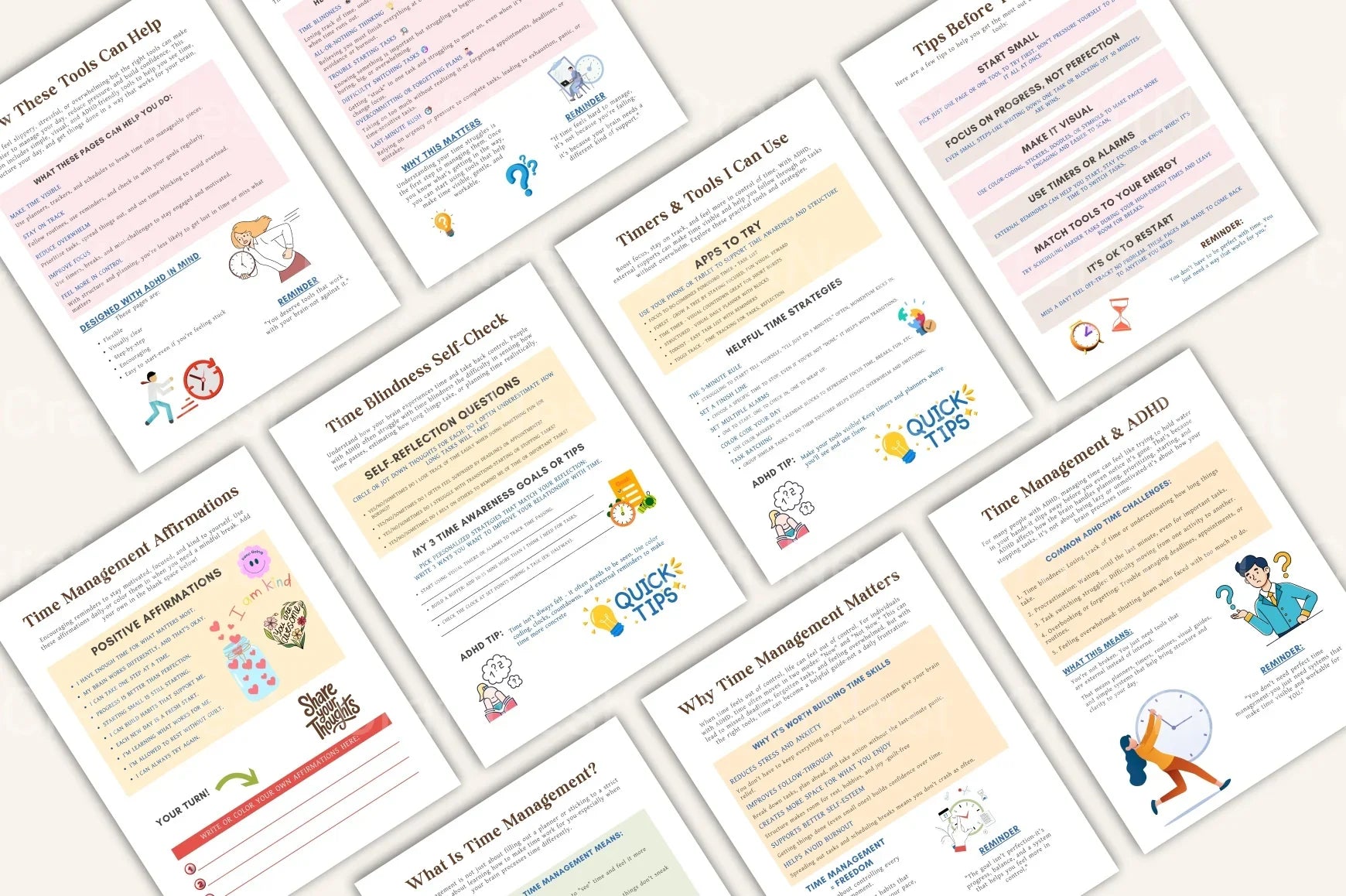 Effective ADHD Time Management Worksheets - CraftNest - Digital Crafting and Art