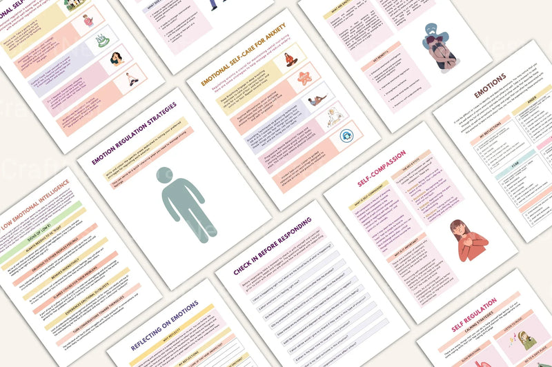 Emotion Processing Worksheets for Personal Growth - CraftNest - Digital Crafting and Art