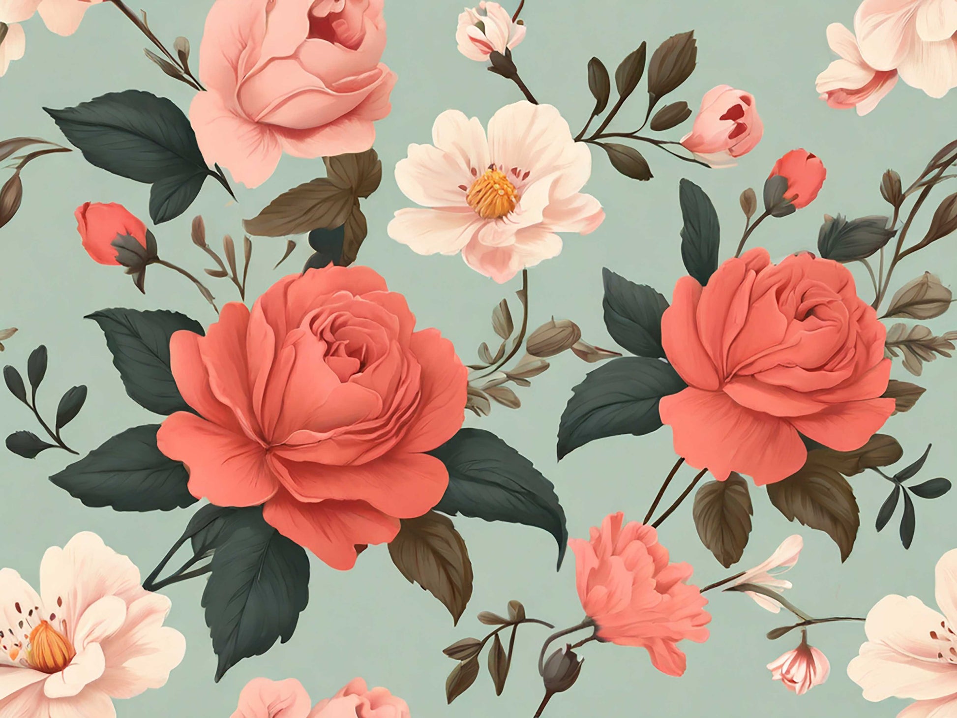 Vintage Valentines Seamless Digital Paper - CraftNest - Digital Crafting and Art