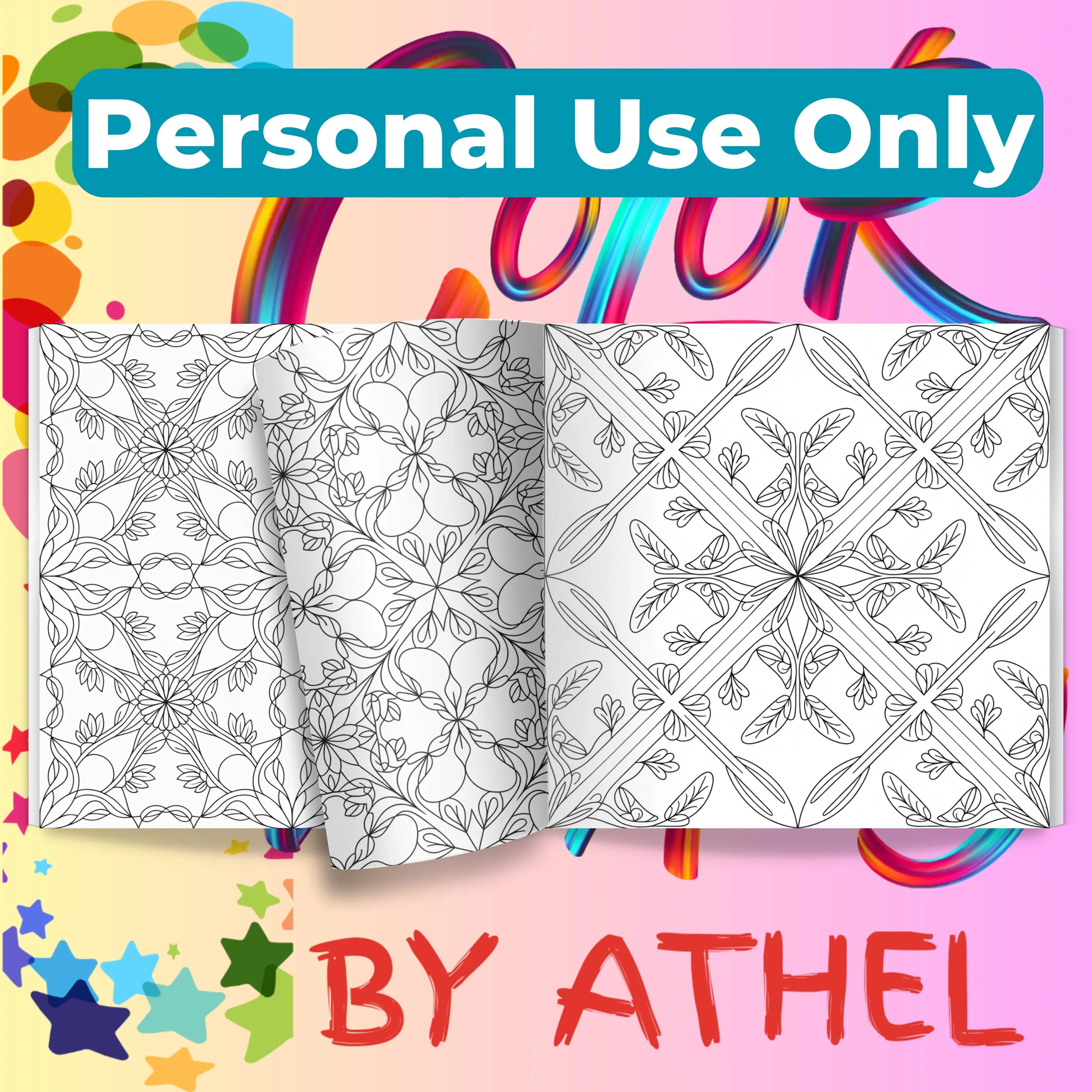 Nature Pattern Coloring Books Bundle - CraftNest - Digital Crafting and Art