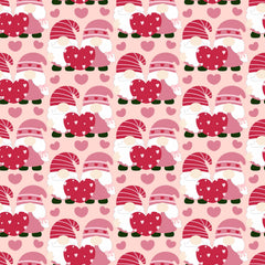 Valentines Day Gnome Seamless Digital Paper - CraftNest - Digital Crafting and Art