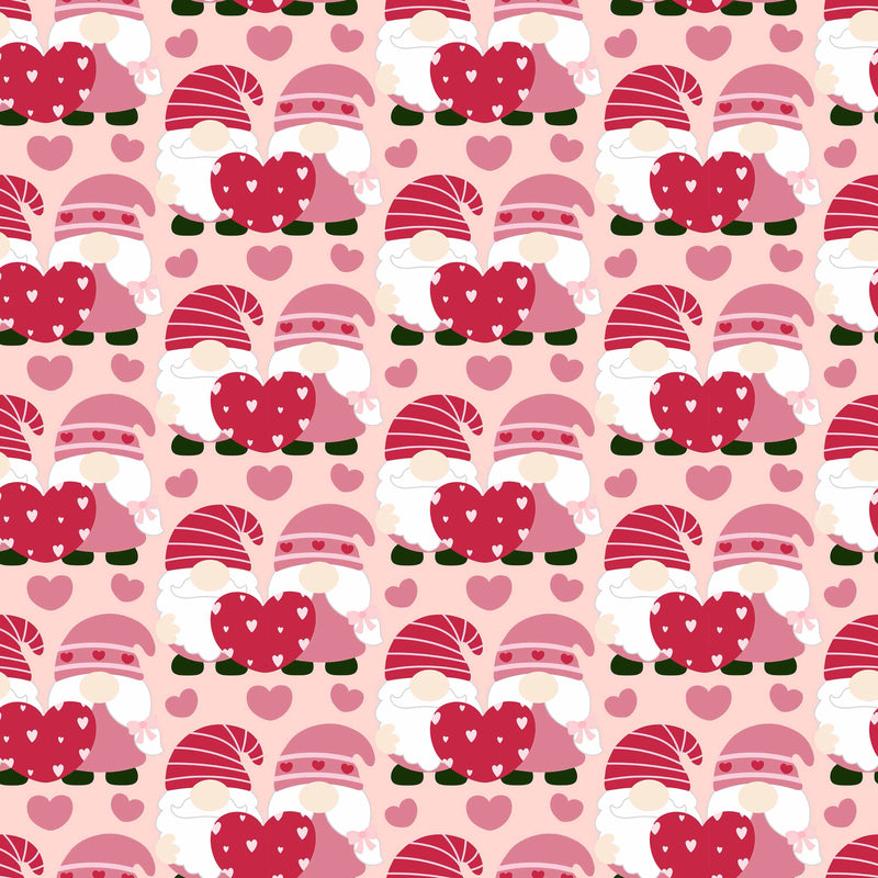 Valentines Day Gnome Seamless Digital Paper - CraftNest - Digital Crafting and Art