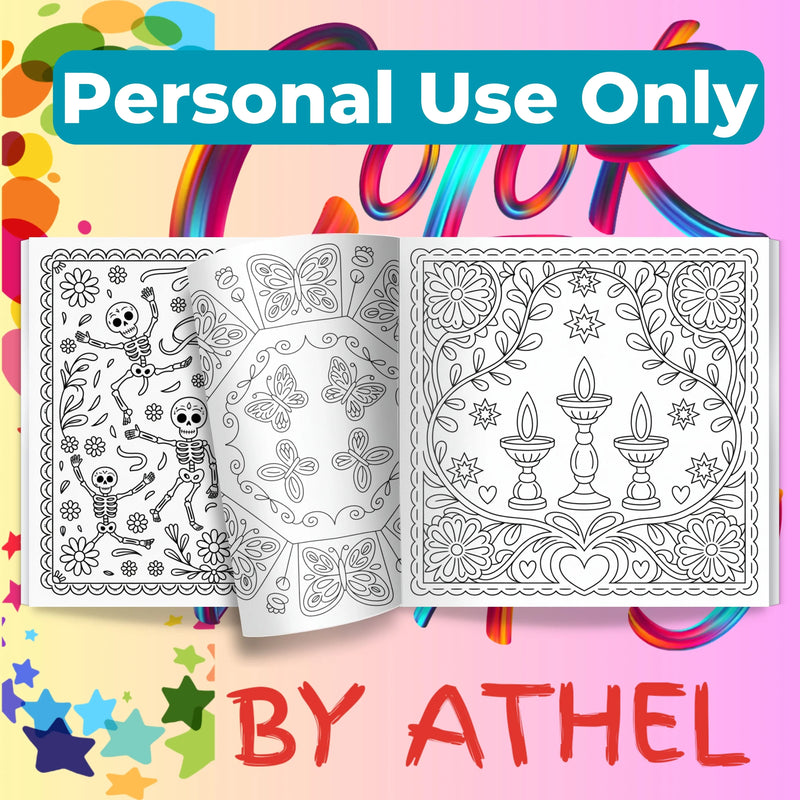 Papel Picado Coloring Books Bundle - CraftNest - Digital Crafting and Art