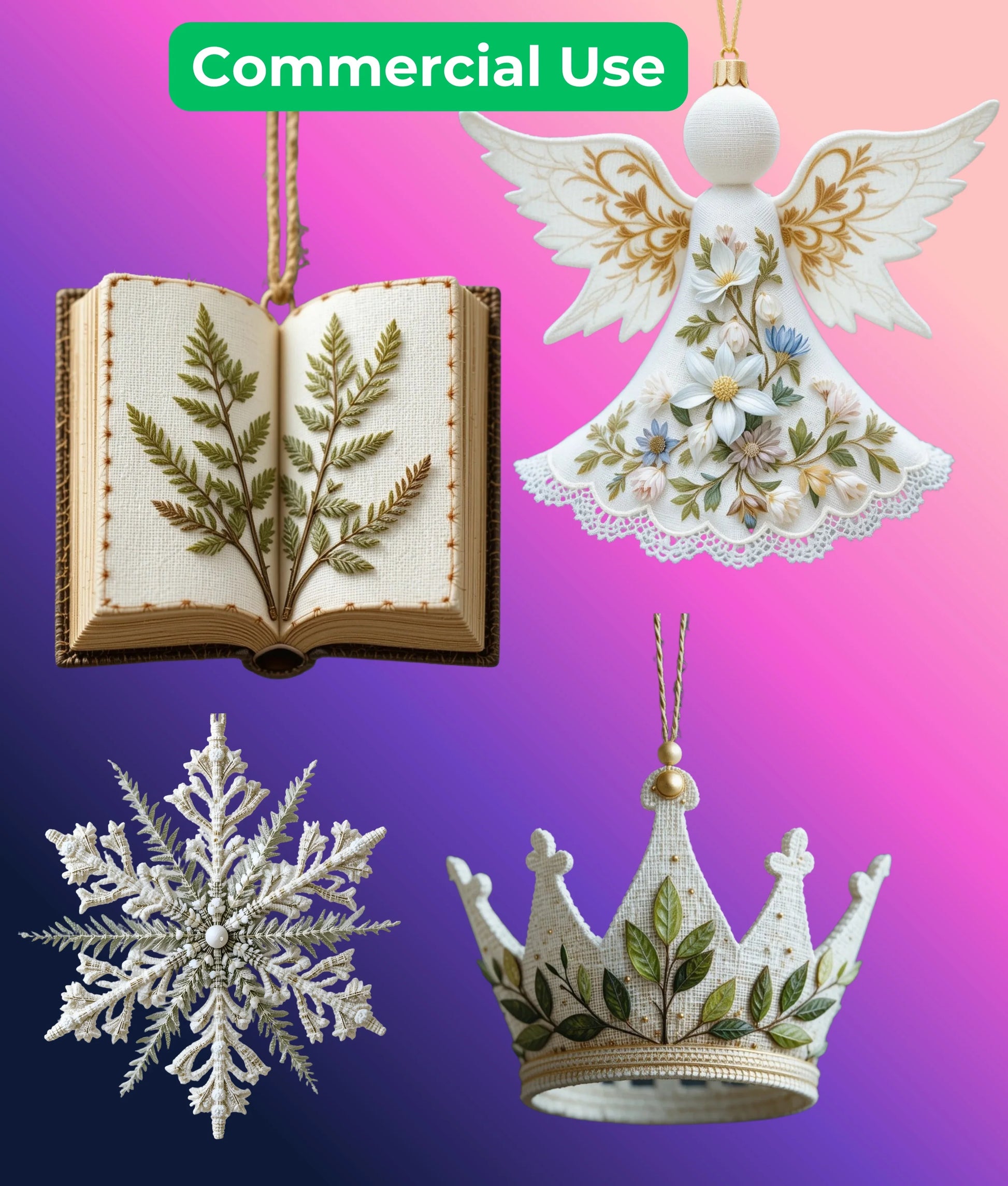 Chateau Herbarium Ornament Clipart Bundle - CraftNest - Digital Crafting and Art