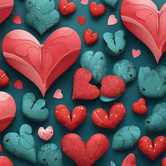 Valentine's Day Seamless Digital Paper 2 - CraftNest - Digital Crafting and Art