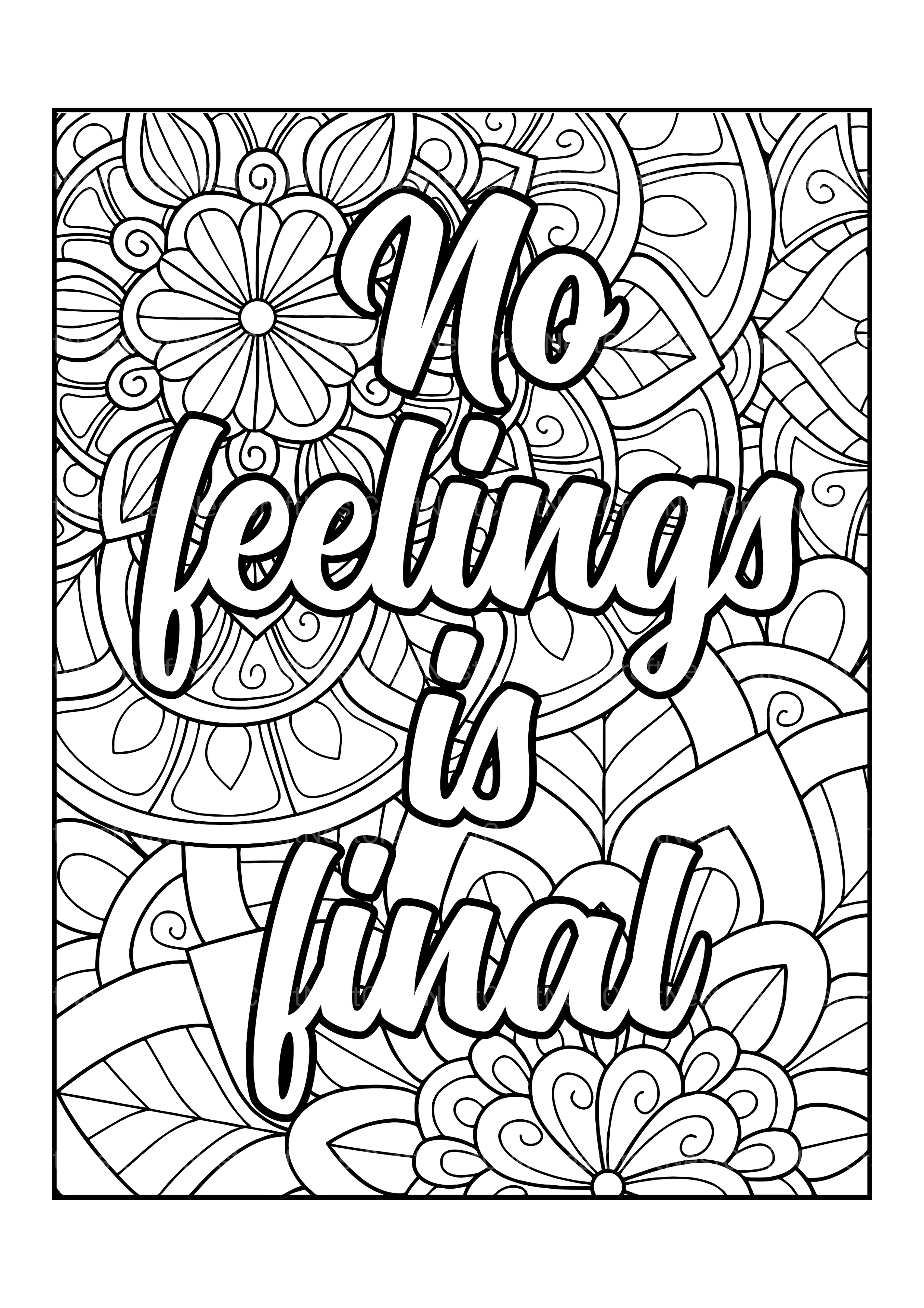 Motivational Quotes Coloring Book 1