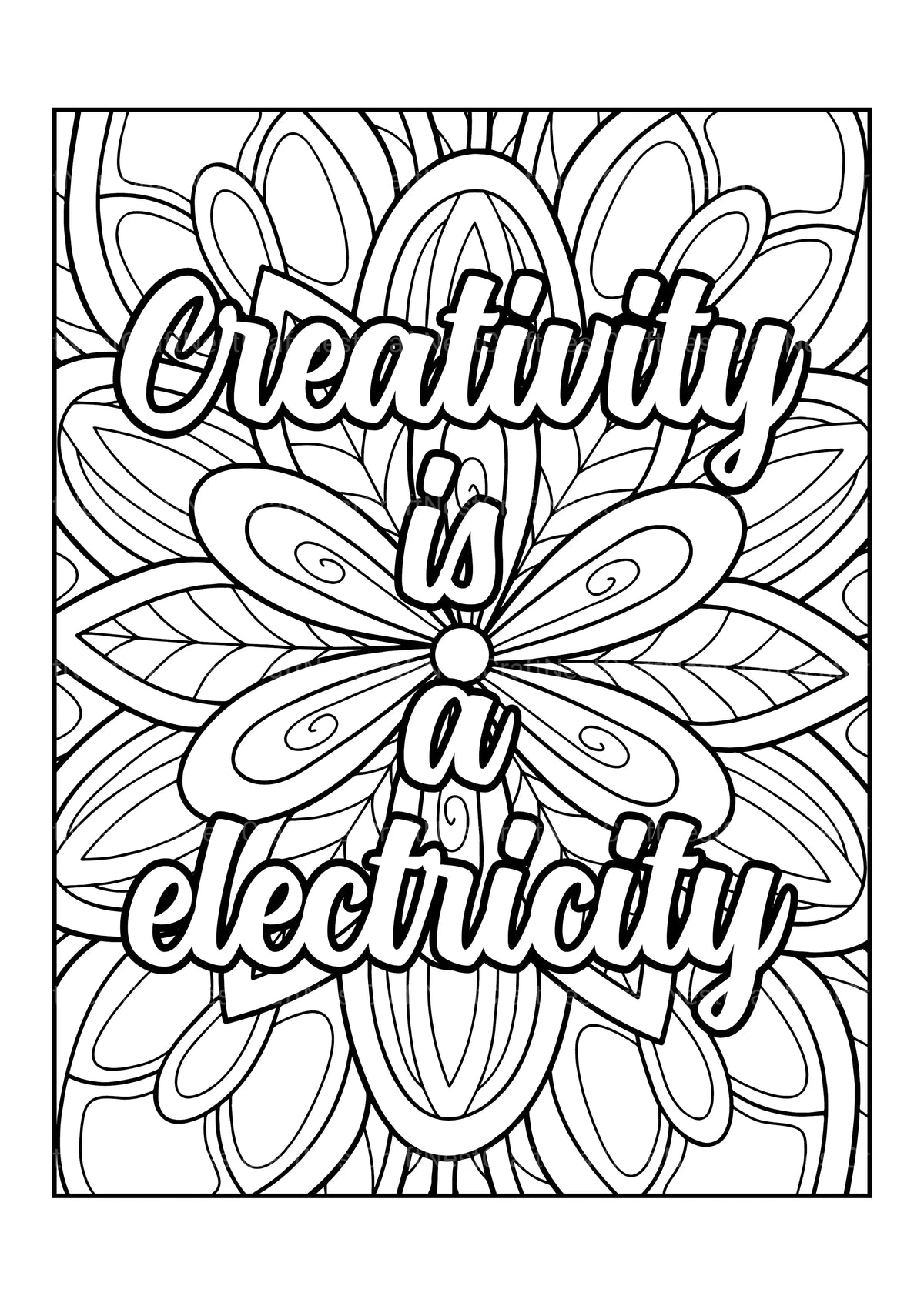 Motivational Quotes Coloring Book