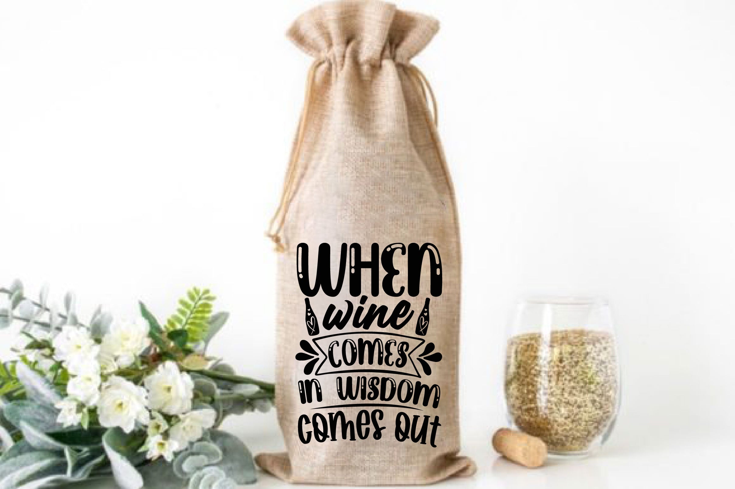 Wine Bag SVG Bundle 2 - CraftNest - Digital Crafting and Art