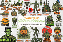Camouflage Halloween Clipart Bundle - CraftNest - Digital Crafting and Art