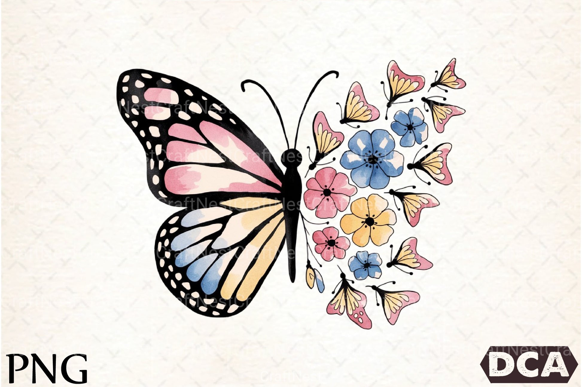 Cute Butterfly Clipart Bundle 79 - CraftNest - Digital Crafting and Art