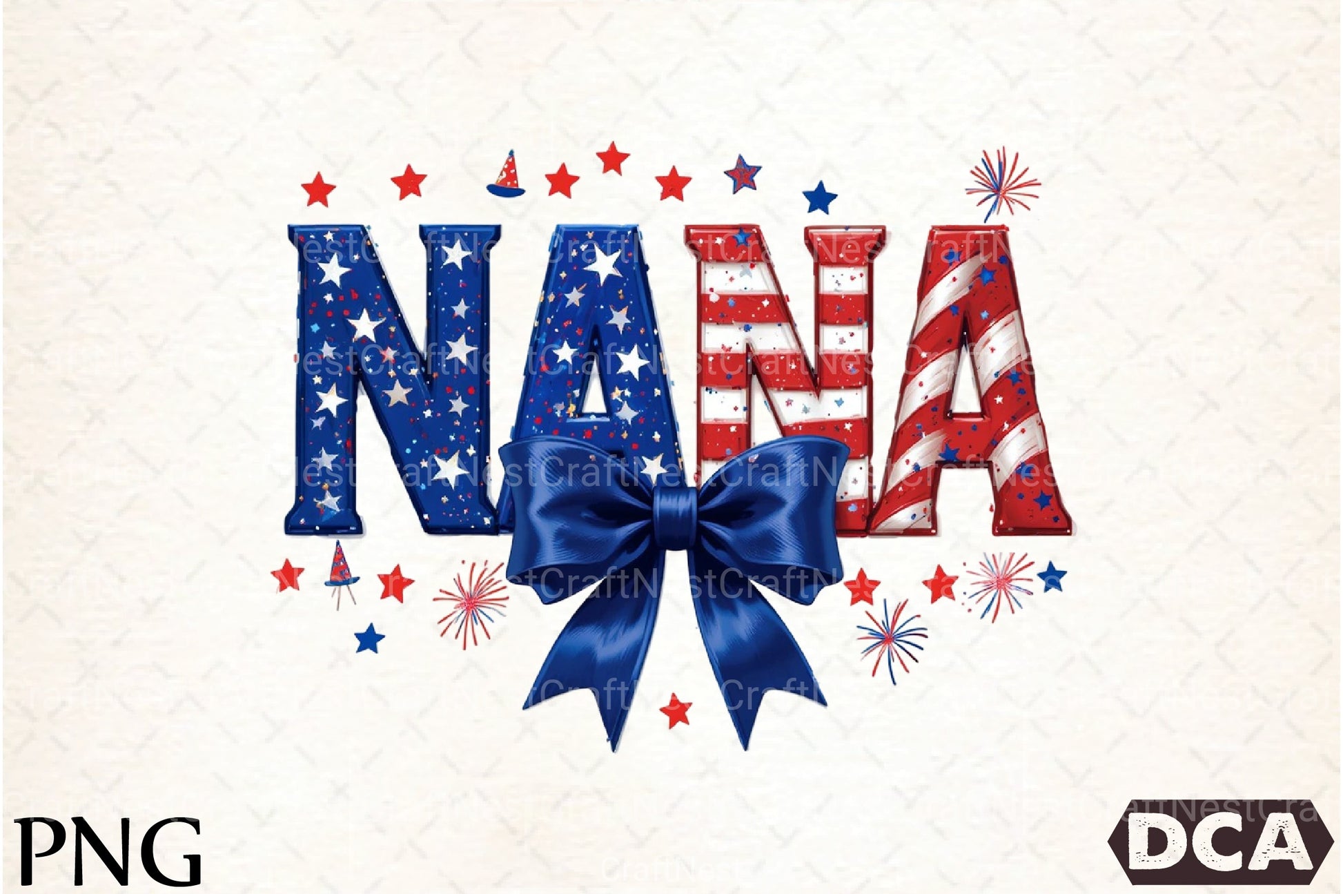4th of July Nana Clipart Bundle - CraftNest - Digital Crafting and Art