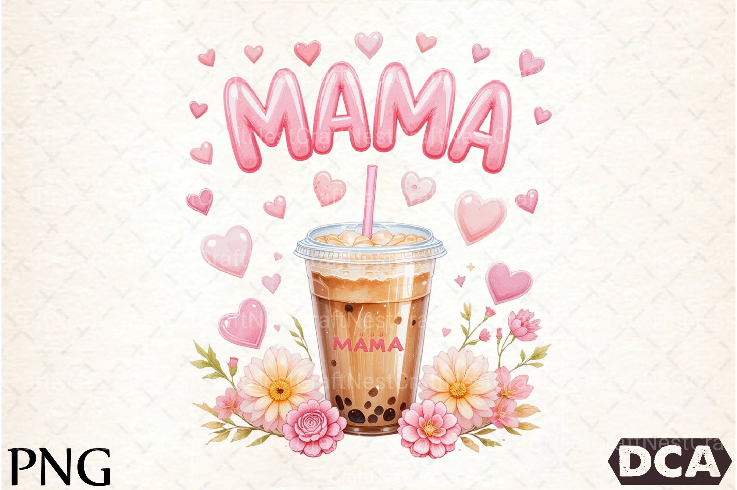Iced Coffee Mama Gifts Clipart Bundle - CraftNest - Digital Crafting and Art