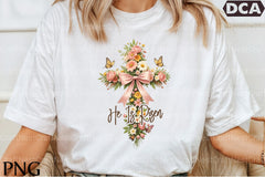 He Is Risen: Floral Christian Cross Clipart Bundle - CraftNest - Digital Crafting and Art