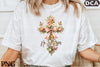 He Is Risen: Floral Christian Cross Clipart Bundle
