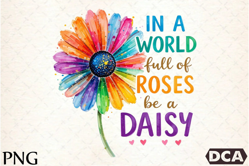 In a World Full of Roses, Be a Daisy Clipart Bundle - CraftNest - Digital Crafting and Art