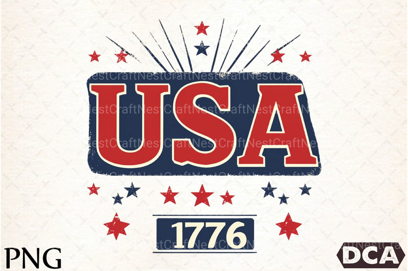 USA 4th of July 1776 Clipart Bundle 1 - CraftNest - Digital Crafting and Art